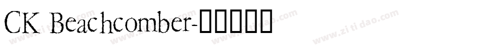 CK Beachcomber字体转换
